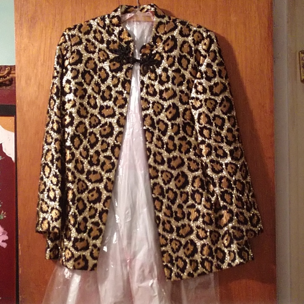 Vintage Cheetah Saks fifth Ave coat - Picture 1 of 3